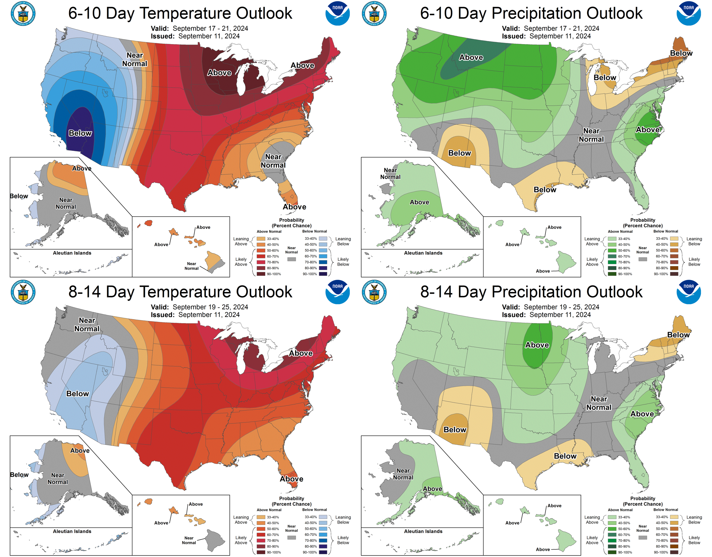 6-10 and 8-14 outlook for the United States.